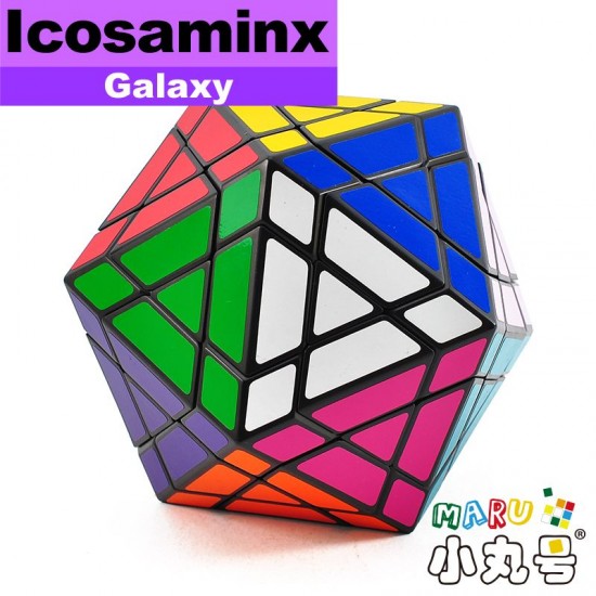 Galaxy - 異形方塊 - 正20面體 Icosaminx 黑