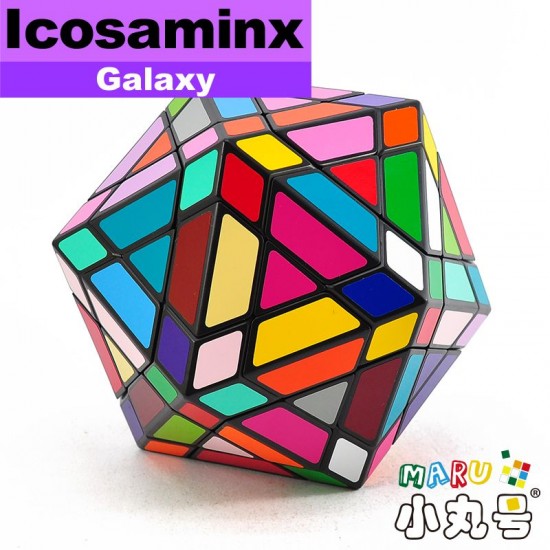 Galaxy - 異形方塊 - 正20面體 Icosaminx 黑