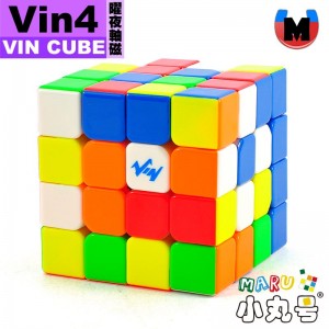 Vin - 4x4x4 - 磁力四階 曜夜軸磁版  下單送軸心油