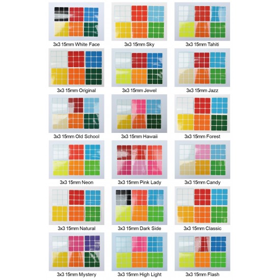 Cubesticker貼 - 3x3 - 15mm全系列 適用紳藍 國甲 國丙 官方