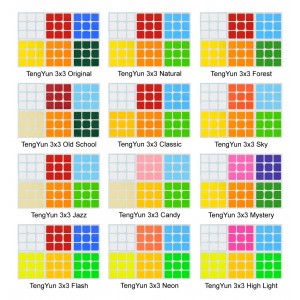 Cubesticker貼 - 3x3 - TengYun 騰雲 全系列 (適用 威龍WRM 2020)