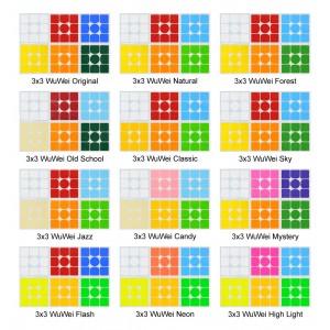 Cubesticker貼 - 3x3 -  Wuwei M 無畏三階 全系列